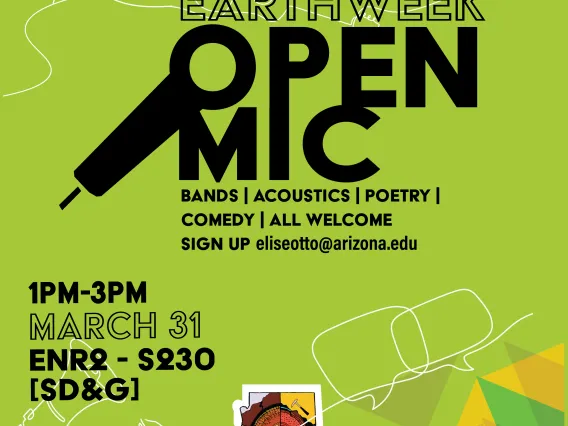 Earth Week Open Mic Flier